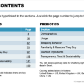 2022 ITC Insights Prebiotic Category Report Table of Contents