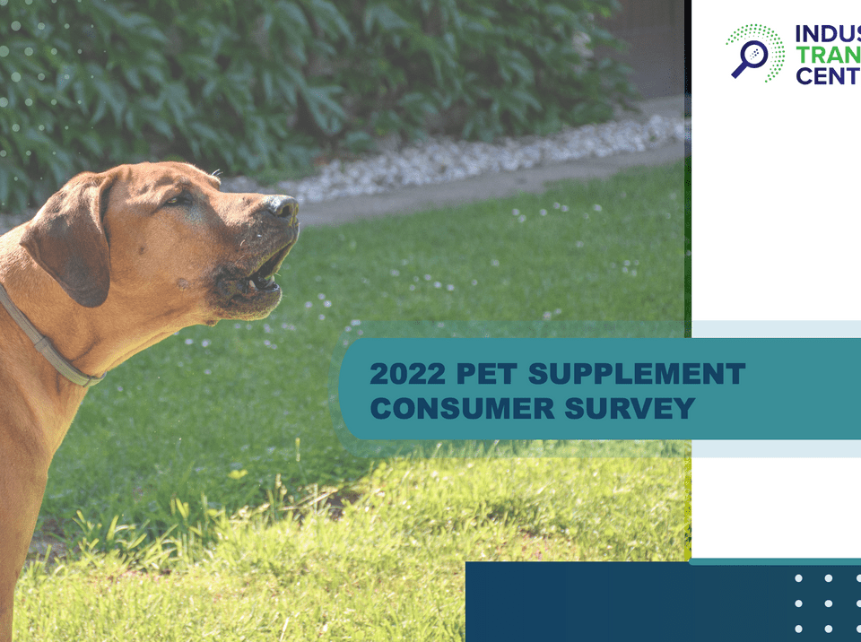 2022 Pet Supplement User Report Cover